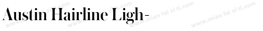 Austin Hairline Ligh字体转换